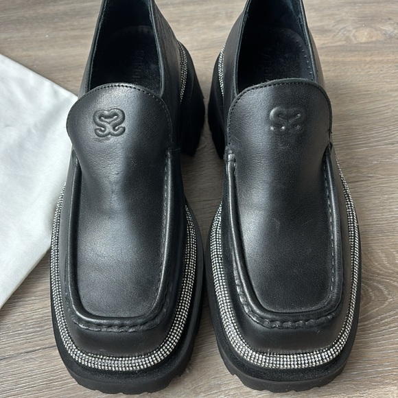 Sandro, chunky loafers with sparkly border, size 38 - Picture 4 of 6